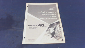 1969 Johnson 383873 Sea Horse 40hp Parts Catalog Electramatic 40ES69R - Used