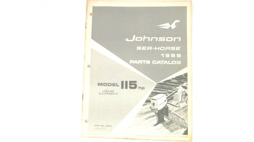 1969 Johnson Sea Horse 115hp Parts Catalog Electramatic 115ESL69E - Used