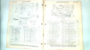 1969 Johnson Sea Horse 115hp Parts Catalog Electramatic 115ESL69E - Used