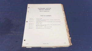 1963 West Bend Outboards 453 Service Manual 80 Hp Models Only - Used