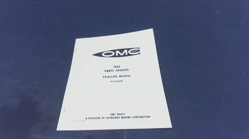 1963 OMC Parts Catalog 975535 Trailer Model 975390R