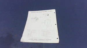 1960 Evinrude 3005 Generator Kit Parts Catalog - 1st Edition - Used