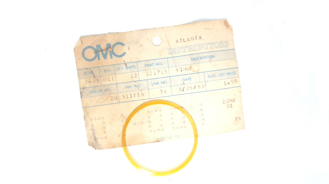 Johnson Evinrude OMC 321715 Ring