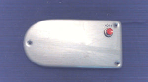 Crestliner Sportfish K04 K064-021E Brushed Gray Plastic Horn Button& Cover NOS