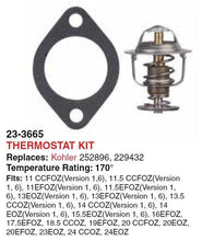 Sierra 23-3665 Thermostat Kit Replaces Kohler 252896 229432 - NOS