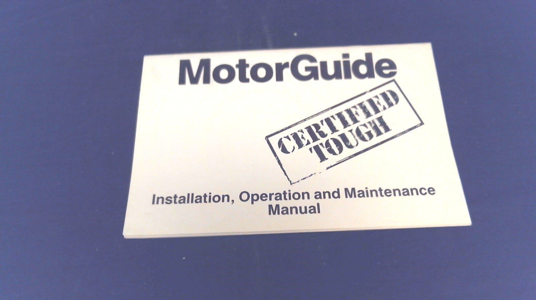 1987 Motorguide MM5052 Installation, Operation & Maintenance Manual - Used