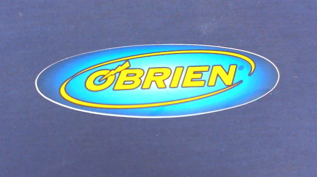 Oval O'Brien Sticker/Decal/Label - Black Yellow Blue - 5-1/2