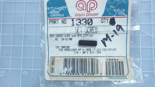 Aqua Power 1330 Set Screw for OMC 509192