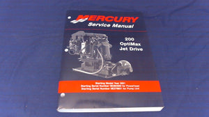 Mercury 881986 Service Manual 200 Optimax Jet Drive - Used