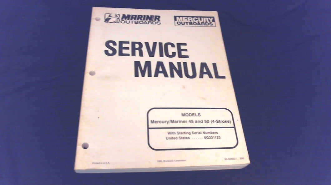 Mercury/Mariner 828631 1294 Service Manual Merc/Marin 50 (4 Stroke) - Used