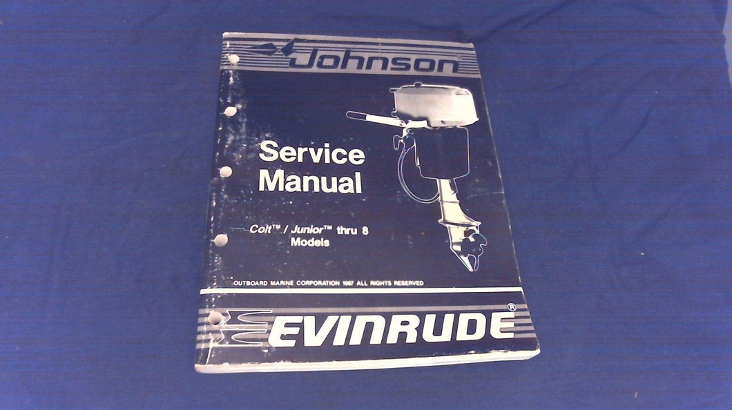 Johnson 507659 Service Manual - Colt/Junior Thru 8 HP Models - Used