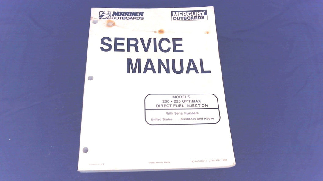 USED 1998 MERCURY MARINER 855348R1 SERVICE MANUAL