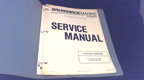 1990 Mercury 816427 Service Manual Electric Thruster T33 R33 RX33 T45 R45 - Used