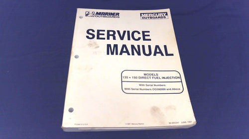 1997 Mercury/Mariner 85537 Service Manual Models 135 150 DFI- Used