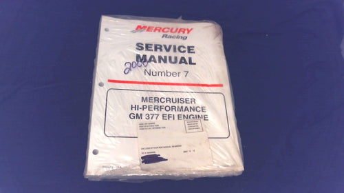 2000 Mercury Racing 840500 Service Manual #7 GM 377 EFI 377 CID (6.2L) New