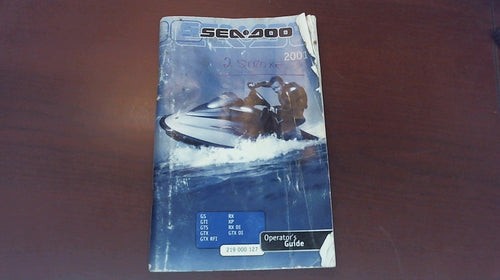 Seadoo219000127 2001 Operator's Guide 2 Stroke GS/GTI/GTS/GTX/GTX RFI - Used