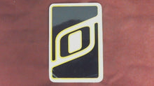 O'Brien Wakeboard Sticker/Decal/Label - Black Yellow - 2" x 3"