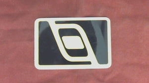 O'Brien Wakeboard Sticker/Decal/Label - Black Yellow - 2" x 3"