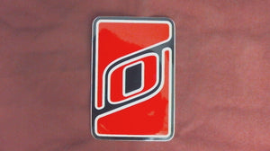 O'Brien Wakeboard Sticker/Decal/Label - Red Black - 2" x 3"