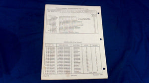 Mercury 500/50hp 500-6 46389 Parts Catalog Revised Nov 1966 - Used