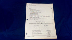 Mercury 1150E-SS/115hp Parts Catalog Revised October 1972 - Used