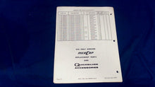 Mercury 1100/110hp 1100E 63296 Parts Catalog Revised June 1973 - Used