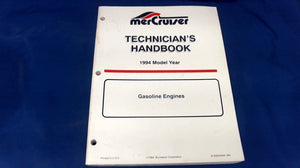 1994 Mercruiser 806535940 Technicians Handbook Gasoline Engines