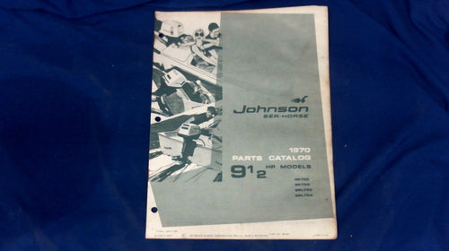 1970 Johnson SR70C SR70A SRL70C SRL70A 9 1/2 HP Part Catalog 384395