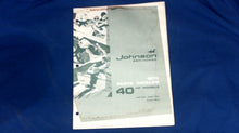 1970 Johnson 40HP 40E70A 40EL70A Part Catalog 384400