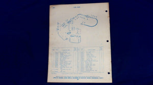 1972 Johnson Sea-Horse 386230 125hp Parts Catalog Models 125ESL72R - Used