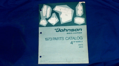 1973 4hp Johnson 4W73 4R73 Parts Catalog