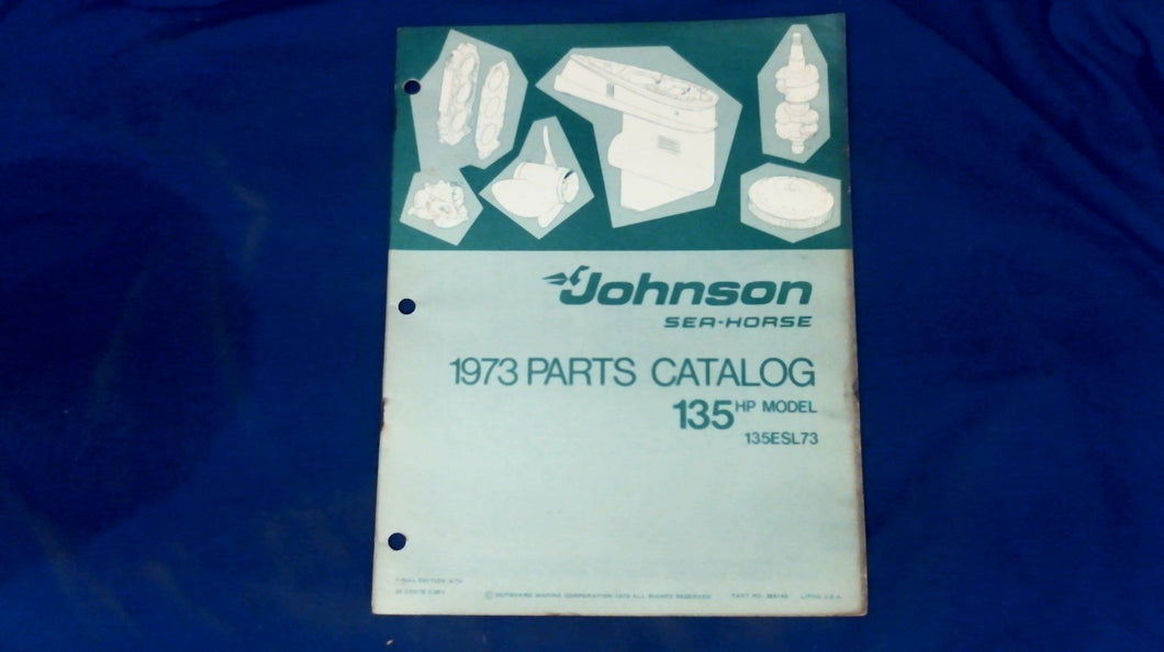 1973 135HP Johnson 135ESL73 Parts Catalog