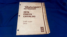 USED 1975 JOHNSON 387011 PARTS CATALOG 2HP MODEL 2R75