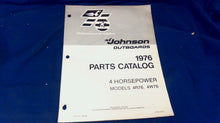 1976 4hp Johnson 4R76 4W76 Parts Catalog