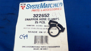 Johnson Evinrude OMC 322652 Snapper Hose Clamp