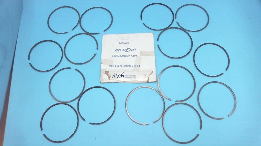 Mercury 39-67376A12 Piston Ring Set 3.125 X .0625 - Set of 15 - Used