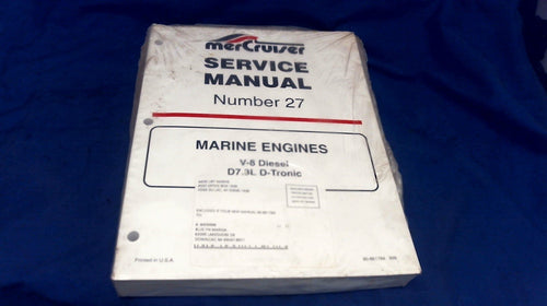 Mercruiser Service Manual # 27 V-8 Diesel D7.3L D-Tronic