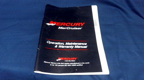 2010 Mercury/Mercruiser Operations, Maintenance & Warranty Manual - Used