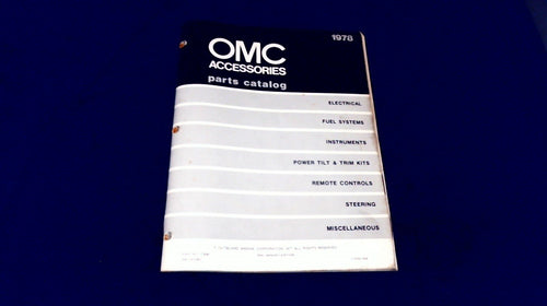 1978 OMC Accessories Parts Catalog