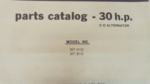 1980 Chrysler Outboard 30 HP C-D Alternator 307H1D 307B1D Parts Catalog - Used