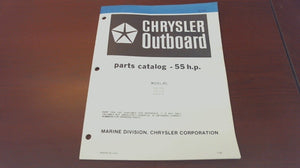 1980 Chrysler Outboard 55 H.P. 559H0N 559H1N 559B1N Parts Catalog - Used