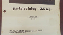 1981 Chrysler Outboard 3.5 H.P. 32 H2E Parts Catalog - Used