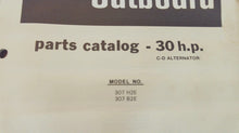 1981 Chrysler Outboard 30 HP C-D Alternator 307 H2E 307 B2E Parts Catalog - Used