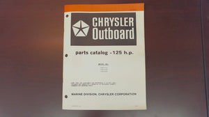 1981 Chrysler Outboard 125 H.P. 1258 H1A 1258 H2B 1258 B2B Parts Catalog - Used