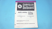 1982 9.9 HP Sailor Chrysler Parts Catalog - 91 H3C 91 B3C 95 H3J 95B3J - OB3843