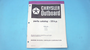 1982 15HP Chrysler Parts Catalog - 152 H3J/152 B3J/158 H3D/158 B3D - OB3841