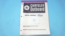 1982 35HP Chrysler Parts Catalog CD Alternator 357H3N/357B3N/357R3P- OB3846
