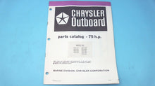 1982 75HP Chrysler Parts Catalog - 756 H2J 756 B2J 758 H2E 758 B2E 756 H3K