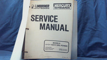 Mercury Service Manual Models 4 5 HP 102CC Sail Power - Used
