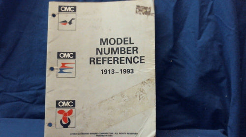 1913-1993 OMC Model Number Reference Manual